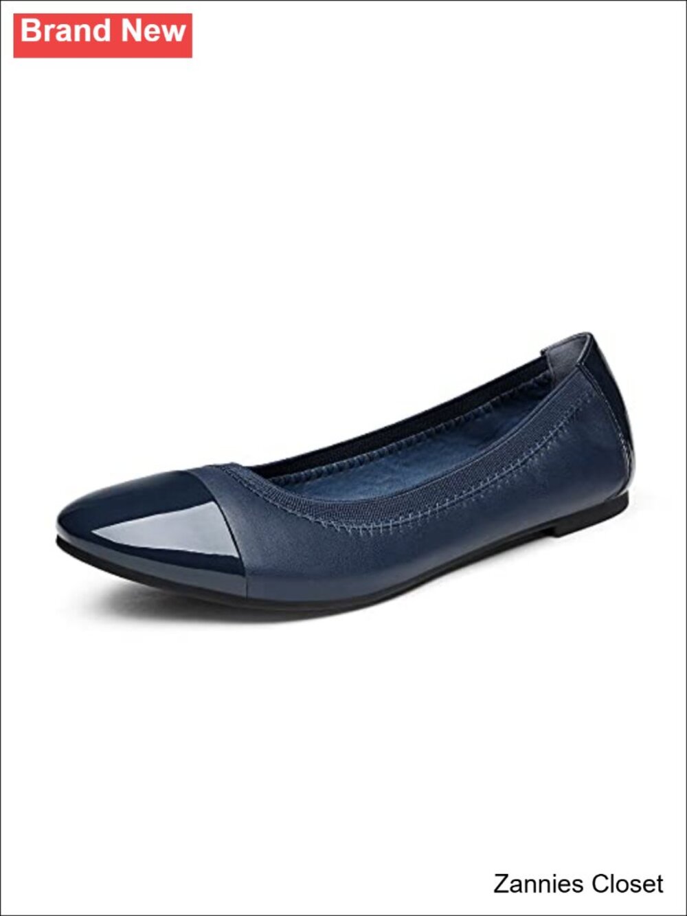 ✨Ballet Flats Women's Foldable Slip-On Round Toe Two-Tone Comfort Walking Shoes